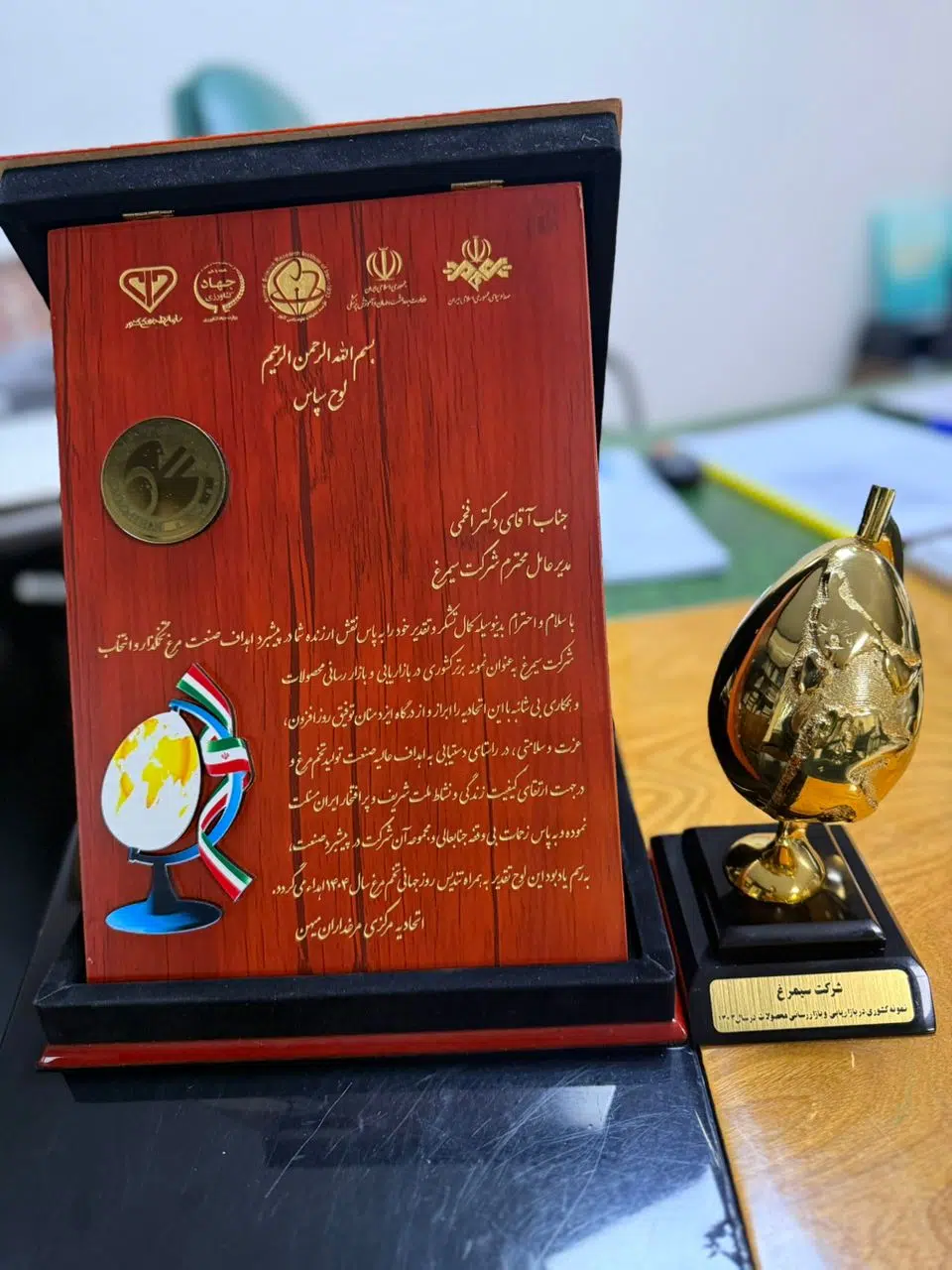 تقدیر از مدیرعامل سیمرغ - 03